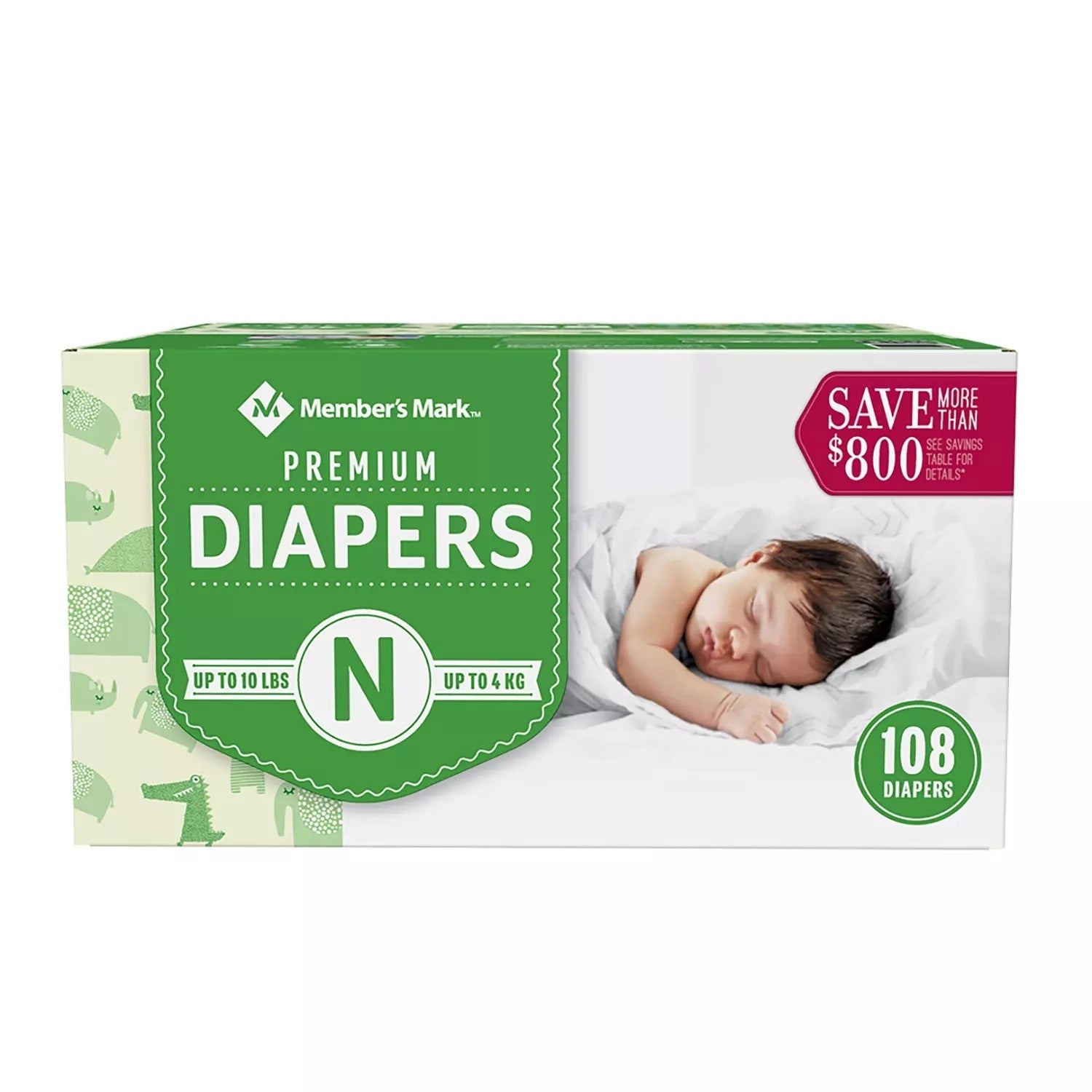 Member's Mark Premium Baby Diapers, Newborn Size - Bellso